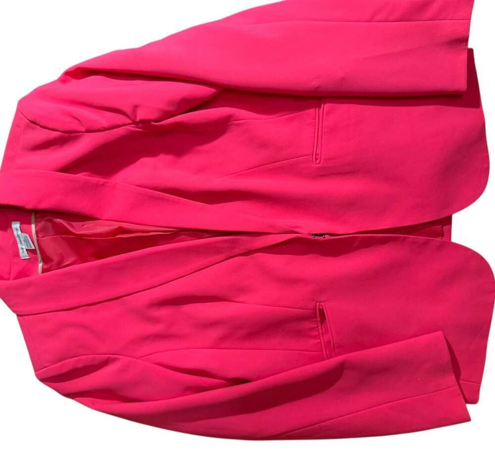 Liz Claiborne Women’s Pink Open Front Blazer Jacket Size 12 Career
